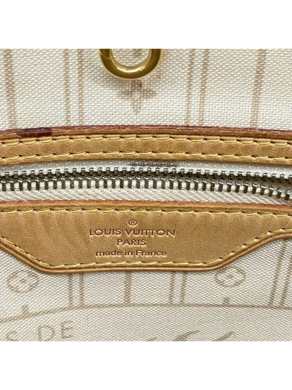 Louis Vuitton Tote Damier Azur Neverfull MM White